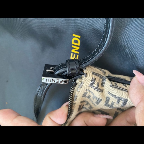 SOLD Fendi Brown Zucchino Canvas Mini Crossbody - Picture 7 of 13